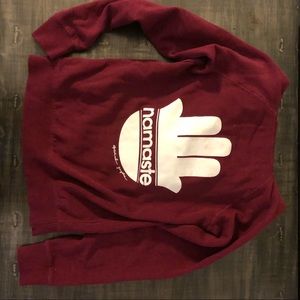 Spiritual Gangster namaste fleece zip hoodie